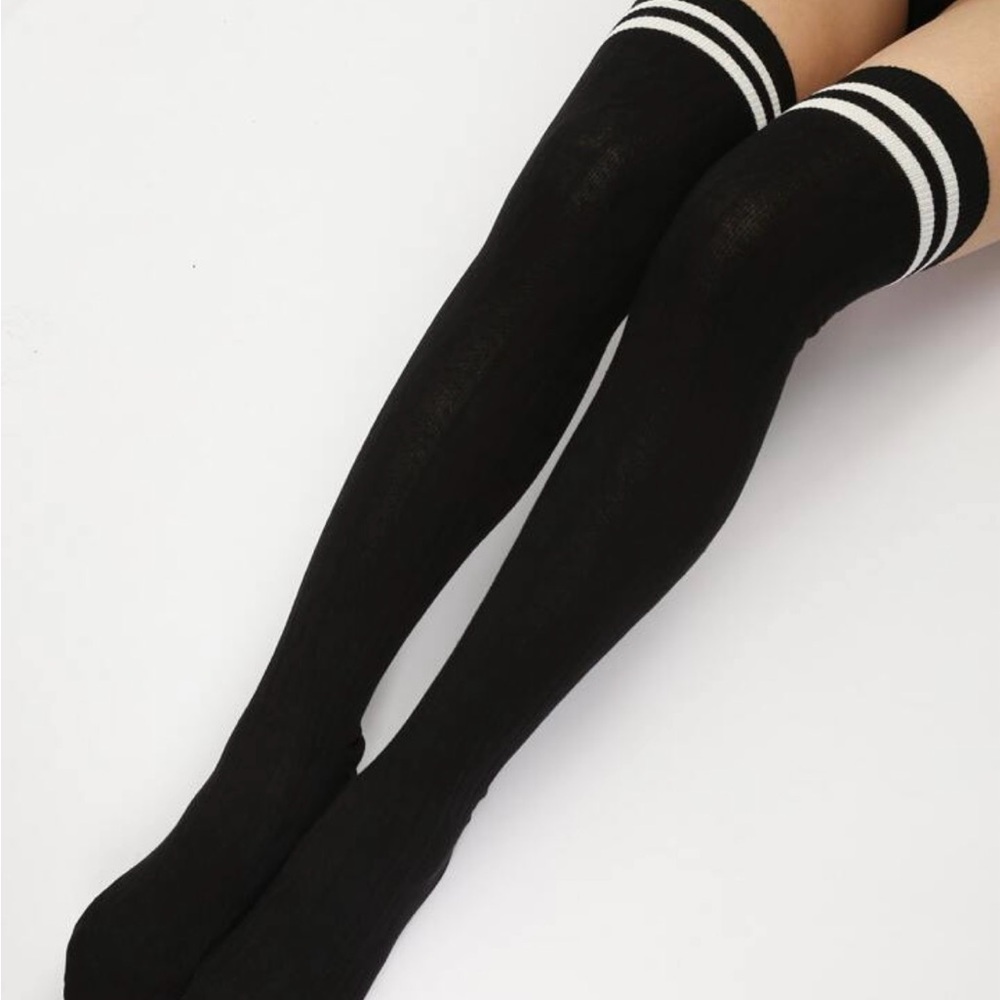 Black Over-the-Knee Socks